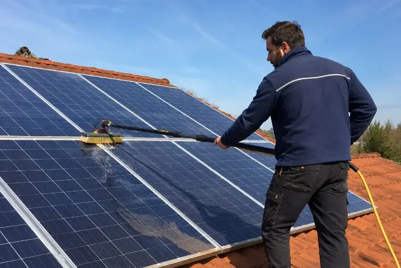 Nettoyage et entretien de panneaux solaires à Crazannes